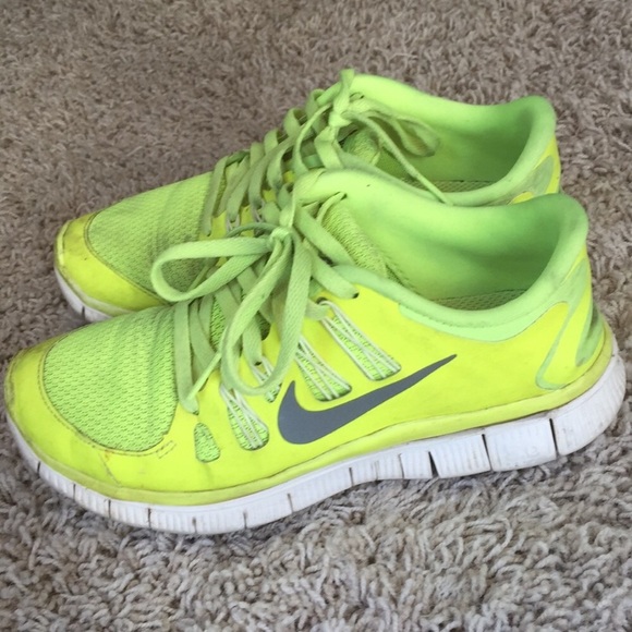 yellow workout shoes